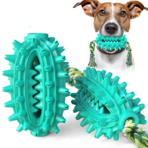 Rope Ball Dog Toy - Molar Chew & Toothbrush