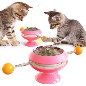 Rotating Cat Toy with Catnip – Interactive Play and Training - Image 2