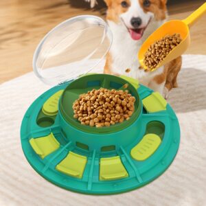 Interactive IQ Slow Feeder Dog Bowl – Puzzle Game