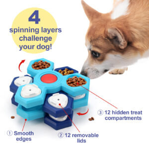 4-Layer Puzzle Slow Feeder for Cats & Dogs - Image 2