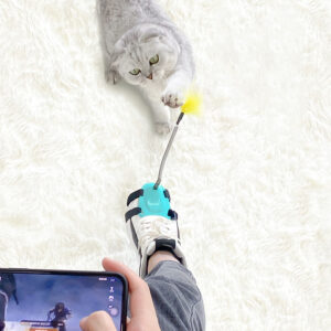 Foot-Wearable Feather Cat Toy - Image 2