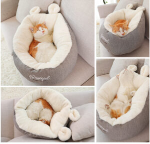 Warm & Soft Pet Bed – Sleeping Bag Cushion for Cats & Dogs - Image 3