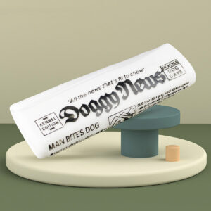 Squeaky Newspaper Dog Toy - Image 2