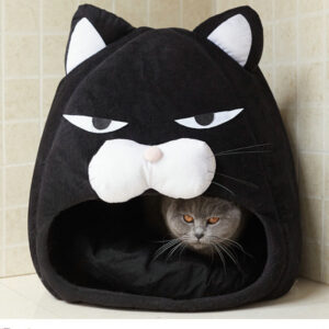 Cat-Shaped Cozy Bed – Comfy House & Sleeping Nest