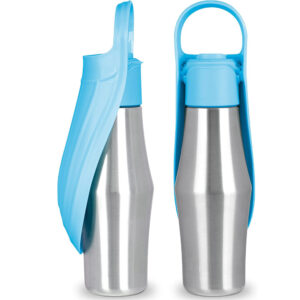 Foldable & Portable Dog Water Bottle With Soft Silicone Leaf Design - Image 6