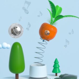 Swinging Carrot Cat Toy – Interactive Treat Leaking Tumbler - Image 2