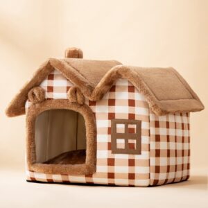 Foldable Pet House – Warm Semi-Enclosed Bed for Cats & Dogs - Image 7