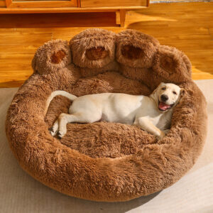 Cozy Paw-Shaped Dog Bed – Warm & Comfy