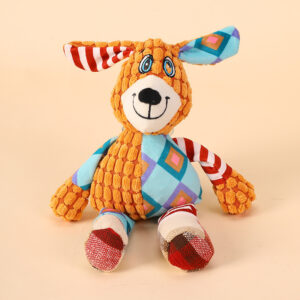 Colorful Plush Squeaky Dog Toy - Image 3