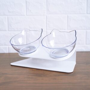 Non-Slip Double Cat Bowl with Raised Stand - Image 4