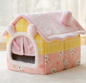 Foldable Pet House – Warm Semi-Enclosed Bed for Cats & Dogs - Image 9