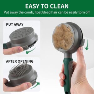 2-in-1 Silicone & Plastic Pet Brush – Grooming, Bathing & Shedding Tool - Image 2