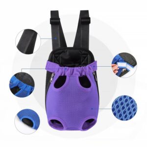 Pet Front & Back Carrier – Washable, Adjustable & Breathable for Small Dogs and Cats - Image 2