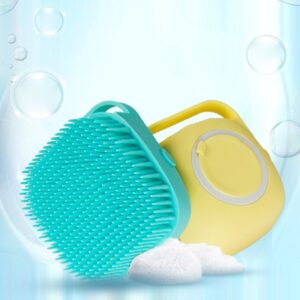 2-in-1 Pet Bath Brush – Silicone Bristles & Shampoo Dispenser - Image 4