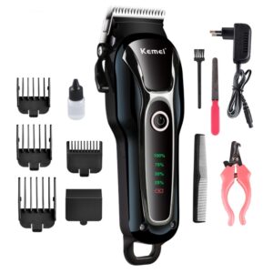 KEMEI Rechargeable Professional Pet Clipper – Pet Hair Trimmer