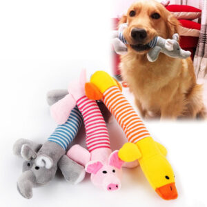 Striped Plush Bite-Resistant Dog Toy