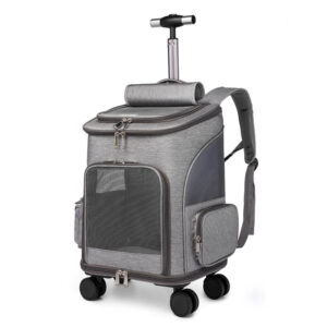 Portable Foldable Trolley Pet Backpack – Travel-Friendly & Durable - Image 5