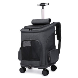 Portable Foldable Trolley Pet Backpack – Travel-Friendly & Durable - Image 4