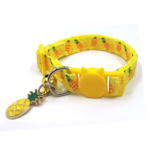 Fruit-Printed Cat Collar with Bell – Stylish & Fun Design - Image 7