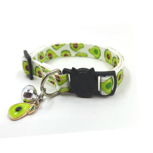 Fruit-Printed Cat Collar with Bell – Stylish & Fun Design - Image 4