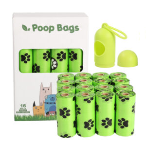 16 Rolls Pet Poop Bags with Dispenser – Leak-Proof, Odor-Proof & Strong - Image 2