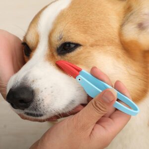 Pet Tear Stain Removal Tweezer with Soft Bristles – Precision Grooming Tool