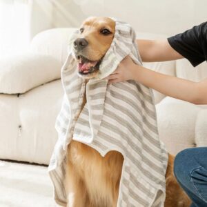 Ultra-Absorbent Pet Bathrobe – Quick-Drying & Cozy Towel Wrap - Image 3