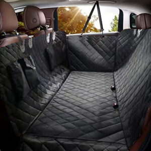 Oxford Cloth Car Pet Mat – Rear Seat Protector with Pockets - Image 2