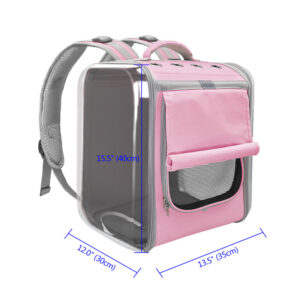 Breathable Cat Backpack – Dual-Sided Clear Design - Image 7