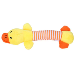 Striped Plush Bite-Resistant Dog Toy - Image 6