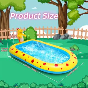 Dinosaur Water Spray Pool – Fun Splash Play Mat for Kids & Pets - Image 3