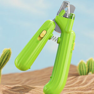 Cactus-Shaped LED Light Pet Nail Clipper