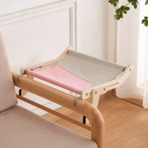 Wooden Cat Bed – Chair & Window Mounted Perch - Image 2