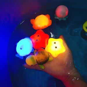 LED Floating Bath Toy Set – 4 Animal Shapes