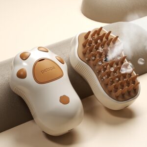 Rechargeable Steamy Pet Comb – Hair Removal & Massager