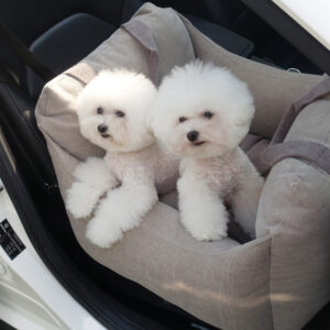 Waterproof Dog Car Seat – Breathable & Secure Travel Basket with Seat Belt - Image 5