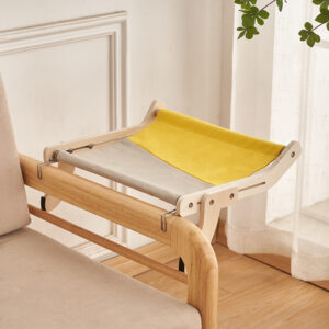 Wooden Cat Bed – Chair & Window Mounted Perch - Image 3