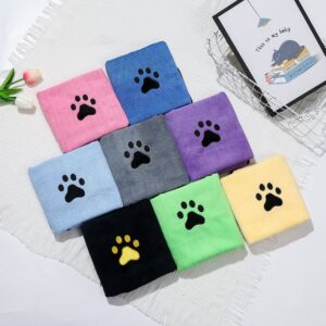 Soft & Absorbent Coral Fleece Pet Bath Towel