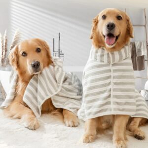 Ultra-Absorbent Pet Bathrobe – Quick-Drying & Cozy Towel Wrap