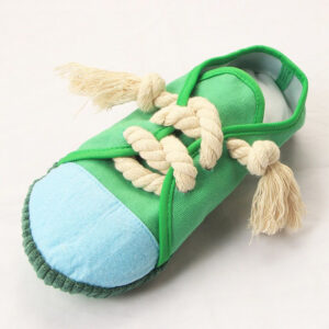 Human-Style Slipper Dog Toy with Rope – Fun Alternative to Real Slippers - Image 5