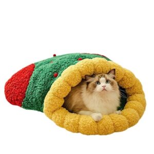 Winter Warm Cat Sleeping Bag – Christmas Style Cozy Quilt for Deep Sleep - Image 2