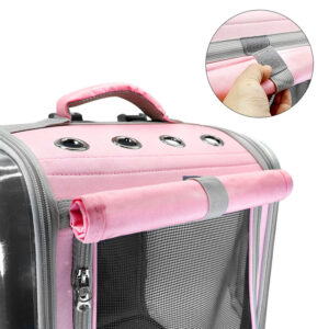 Breathable Cat Backpack – Dual-Sided Clear Design - Image 6