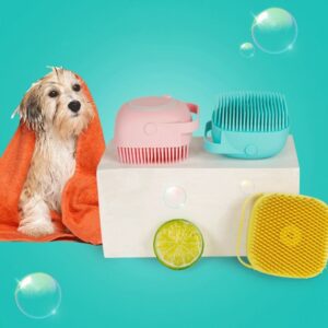 2-in-1 Pet Bath Brush – Silicone Bristles & Shampoo Dispenser - Image 2