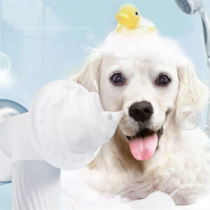 Rechargeable Automatic Foaming Pet Bath Brush