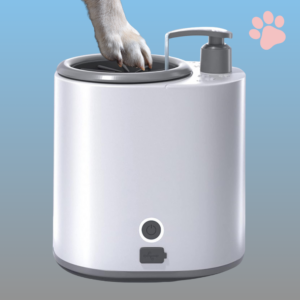 Ultimate Automatic Rechargeable Dog Paw Washer & Massager - Built-in Shampoo Dispenser + Free Rechargeable LED Nail Clipper