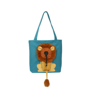 Lion Design Soft Cat Bag – Breathable & Secure with Zipper - Image 5