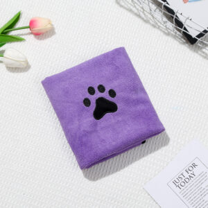 Soft & Absorbent Coral Fleece Pet Bath Towel - Image 5