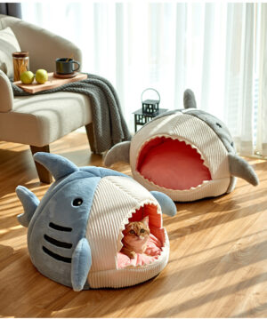 Shark Pet Bed – Cozy Semi-Closed Nest - Image 5