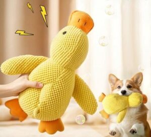 Plush Squeaky Duck Dog Toy - Image 2