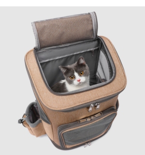 Portable Foldable Trolley Pet Backpack – Travel-Friendly & Durable - Image 2